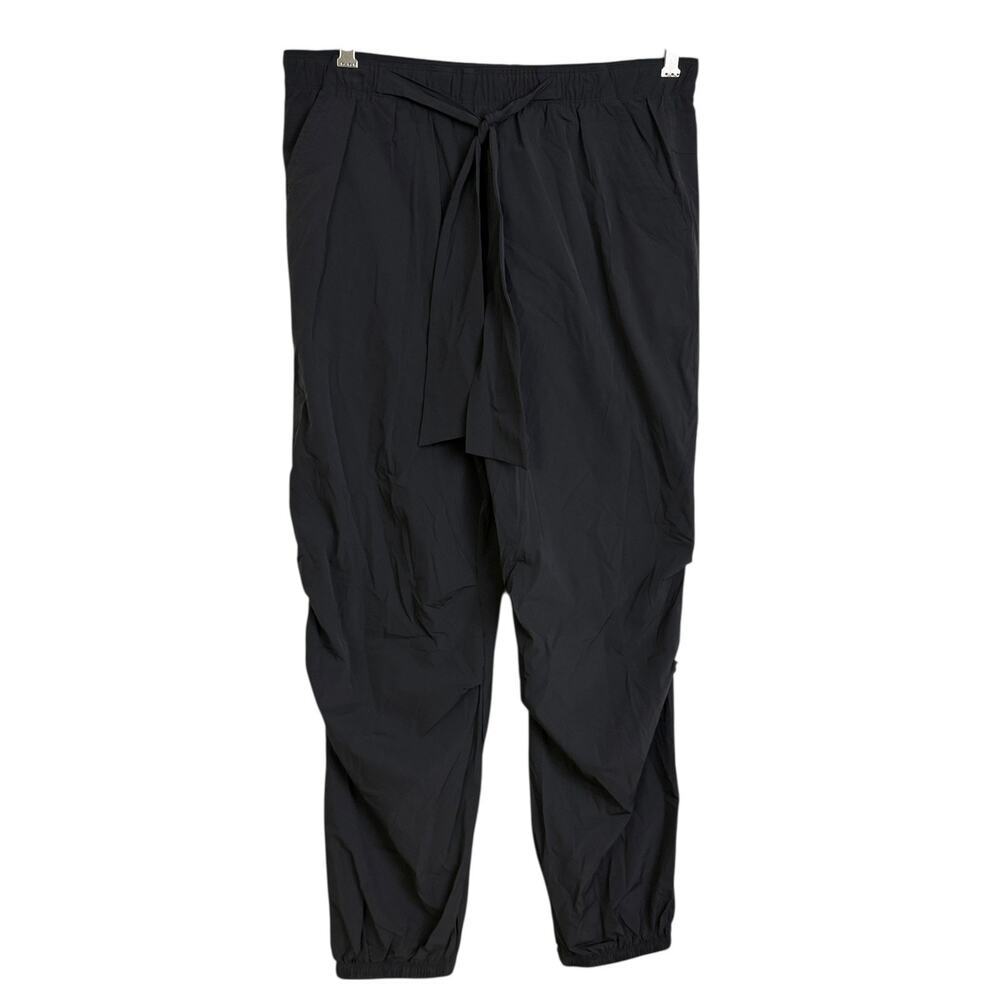 Paskho Pants Womens Medium Black Serene Joggers Comfort Athleisure Athletic Yoga